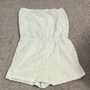 White Lace Romper